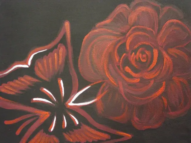 Crimson Rose, painting by Linda Anne Ehlers