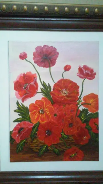 Poppies in Bloom, painting by Linda Anne Ehlers