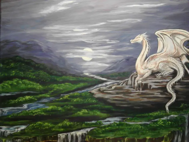 Moonlit Dragon, painting by Linda Anne Ehlers