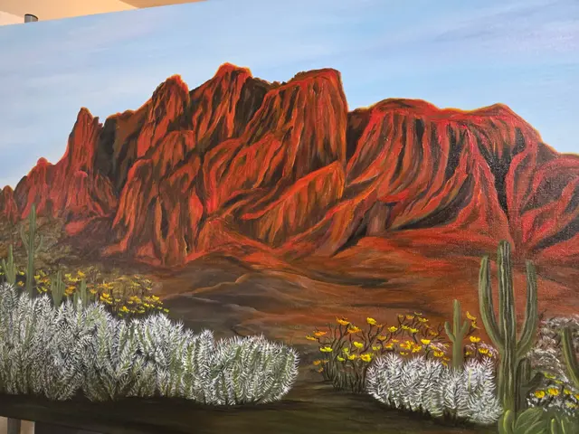 Red Rocks & Wildflowers, painting by Linda Anne Ehlers