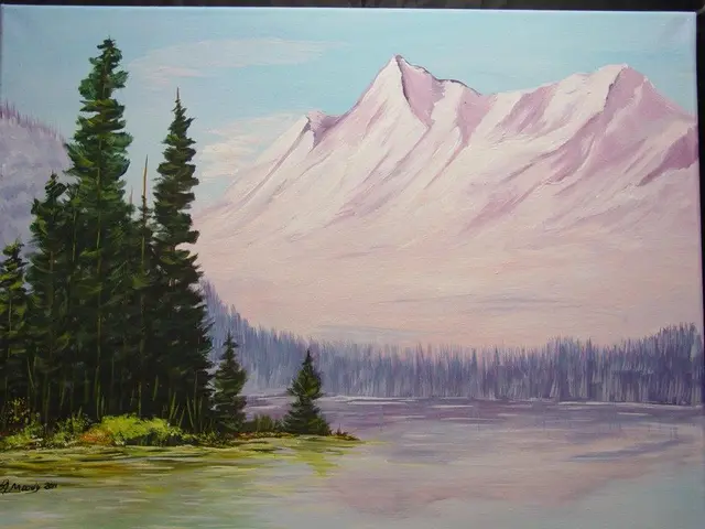 Snowy Peaks, painting by Linda Anne Ehlers