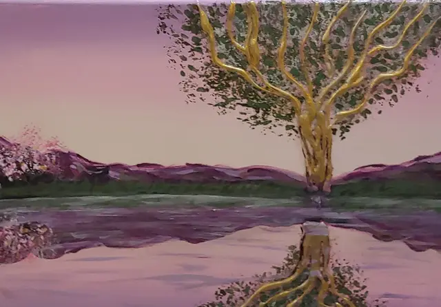 Tree of Reflection, painting by Linda Anne Ehlers