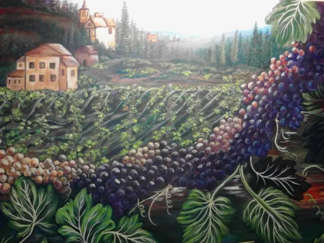 Vineyard Villa, painting by Linda Anne Ehlers